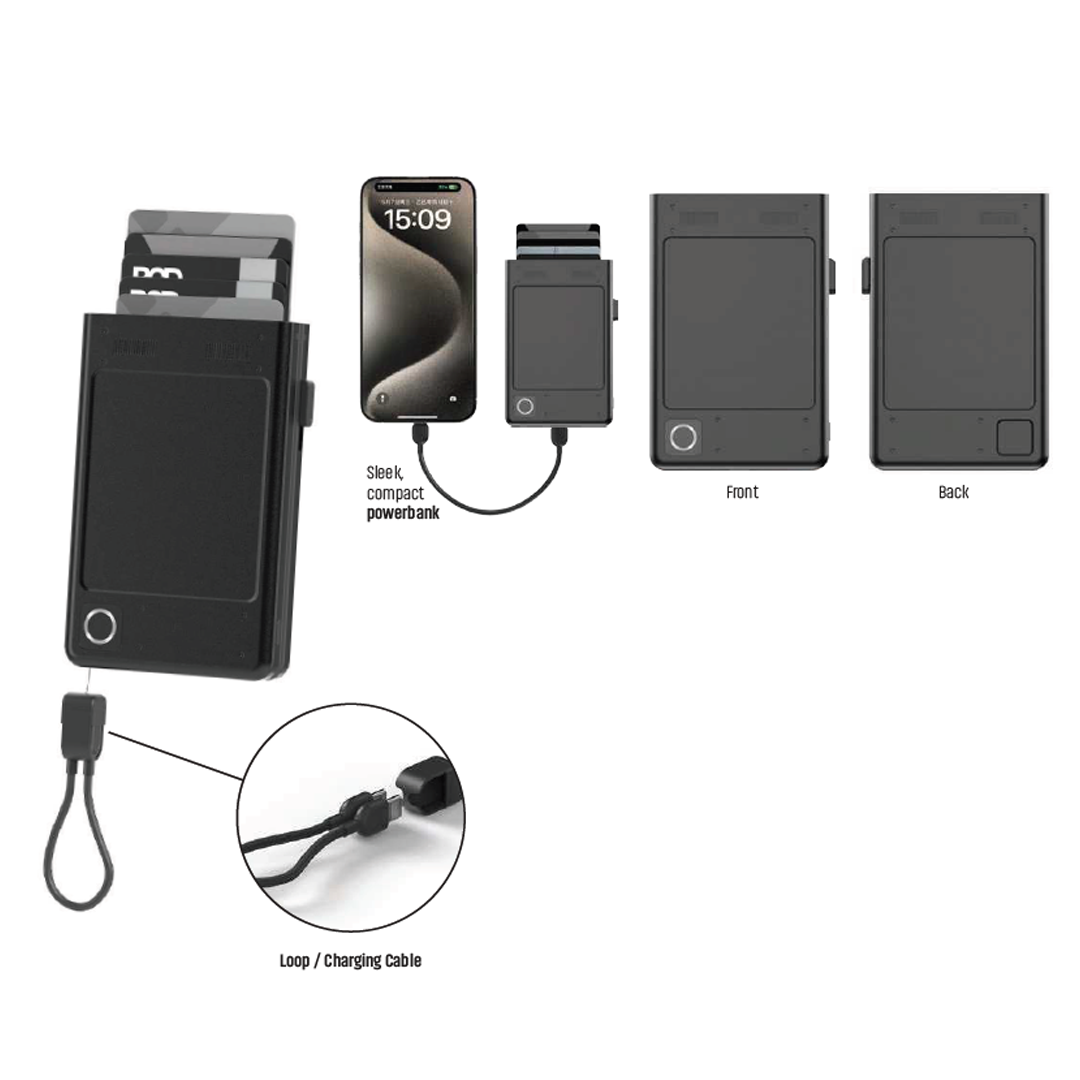 POWERBANK AND CARD HOLDER