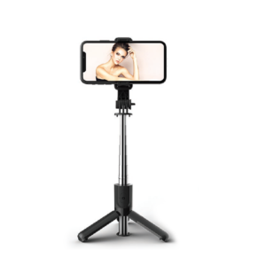 Foldable tripod stand with bluetooth camera pairing