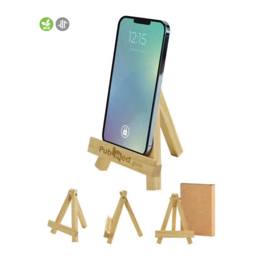 Bamboo Easel Phone Holder.