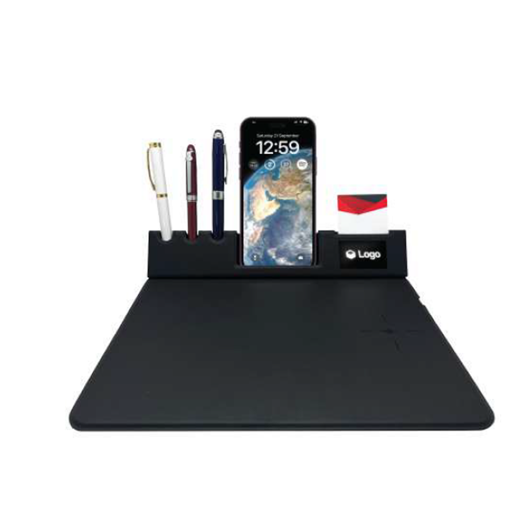 Wireless Charging Mousepad with Light up Logo