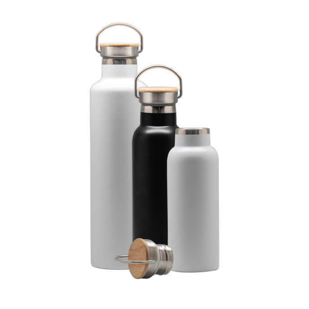 Double-walled stainless steel vaccum bottle