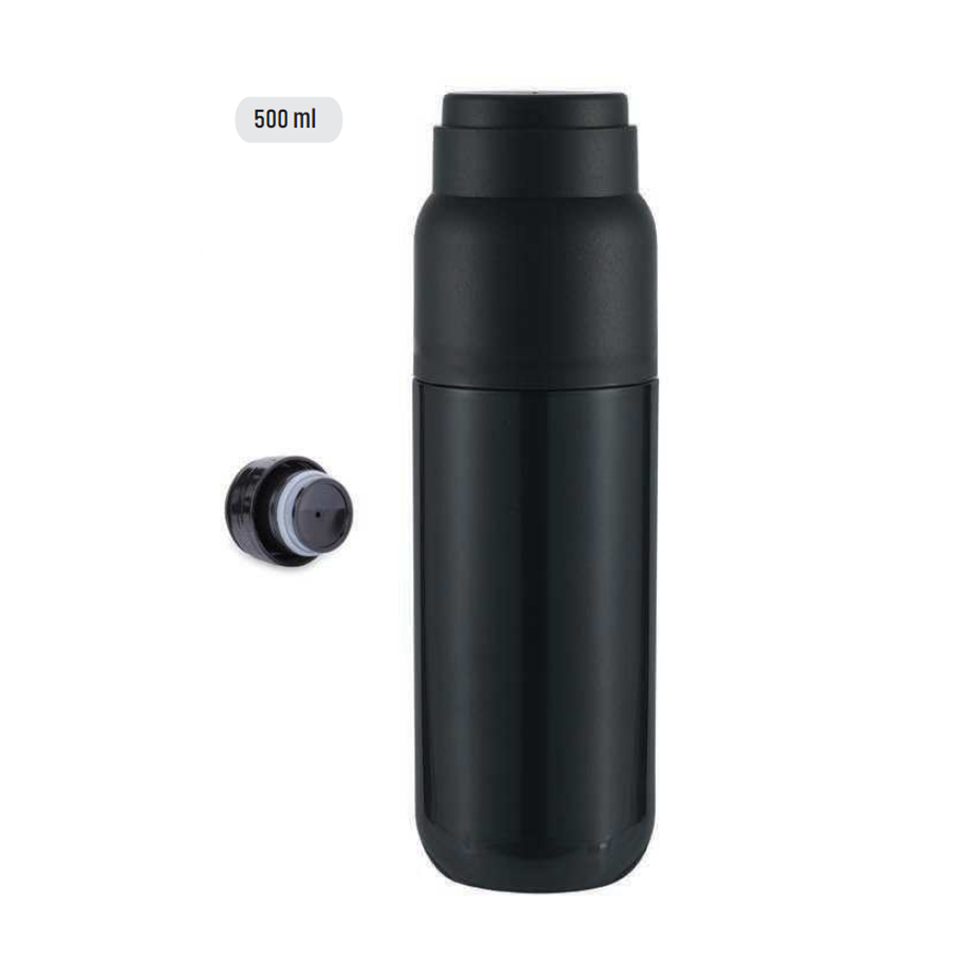 Double walled stainless steel vacuum flask