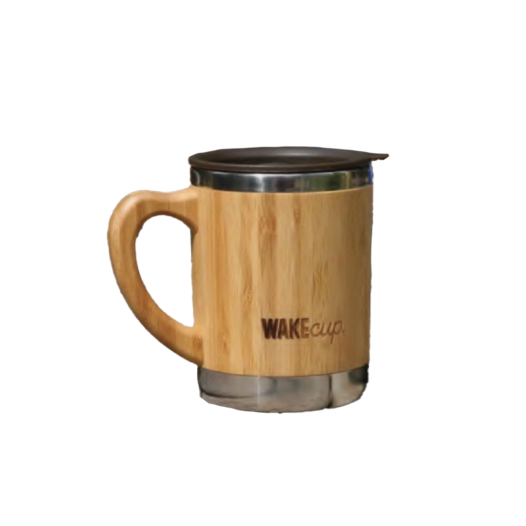 Bamboo & Stainless Steel Coffee Travel Mug