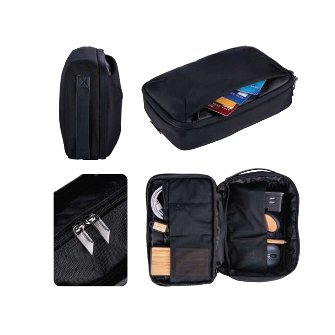 Premium electronics organizer pouch