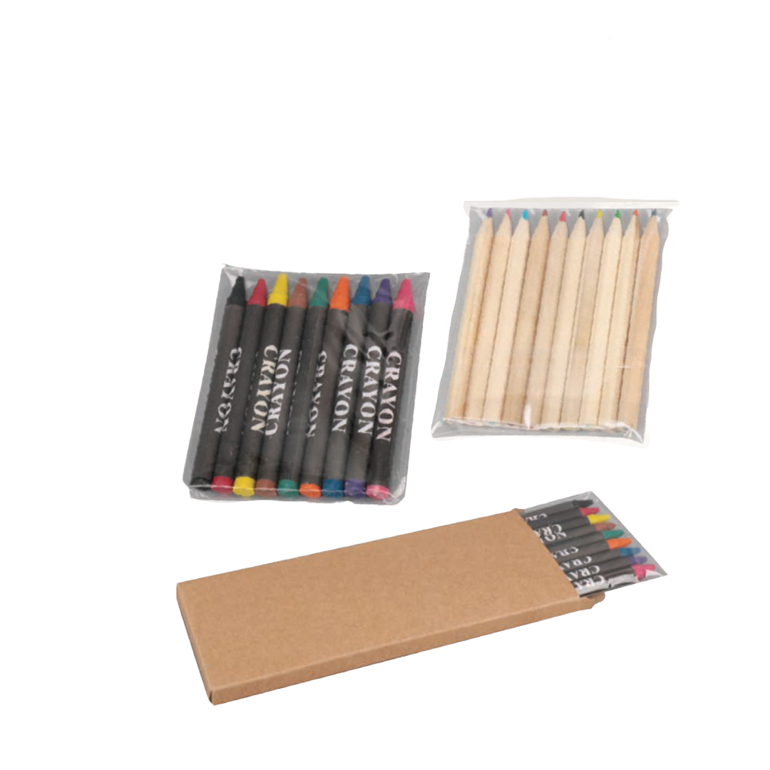 Coloring Pencils and 9 Crayons