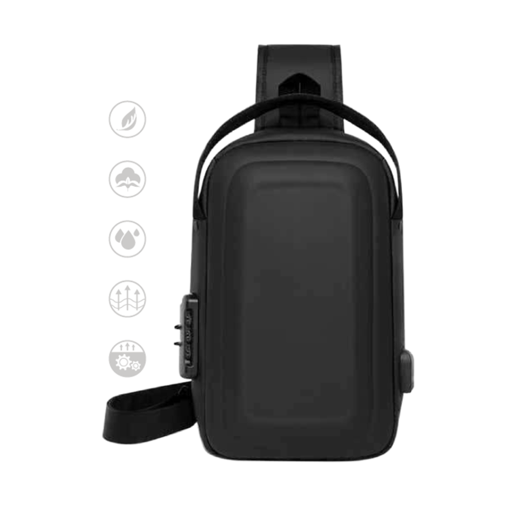 FASHION TRAVEL SHOULDER SLING CROSSBODY BAG WITH USB PORT