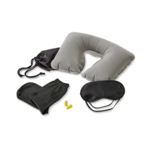 Travel set in black pouch