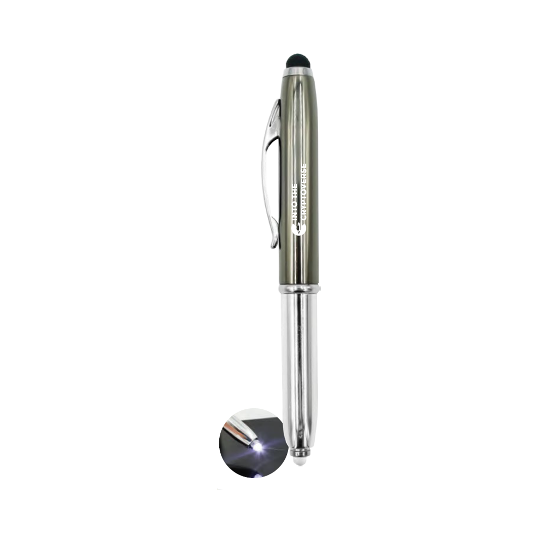Metal Pen with Stylus & LED